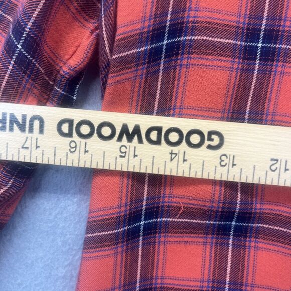 Abercrombie & Fitch Shirt Womens S Red Plaid Lightweight Western Outdoor Y2K - Picture 8 of 9